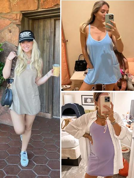 Molitree Women's Summer Sleeveless Mini Dress Athletic Dress V Neck Spaghetti Strap Short Tennis Dress with Built-in Shorts