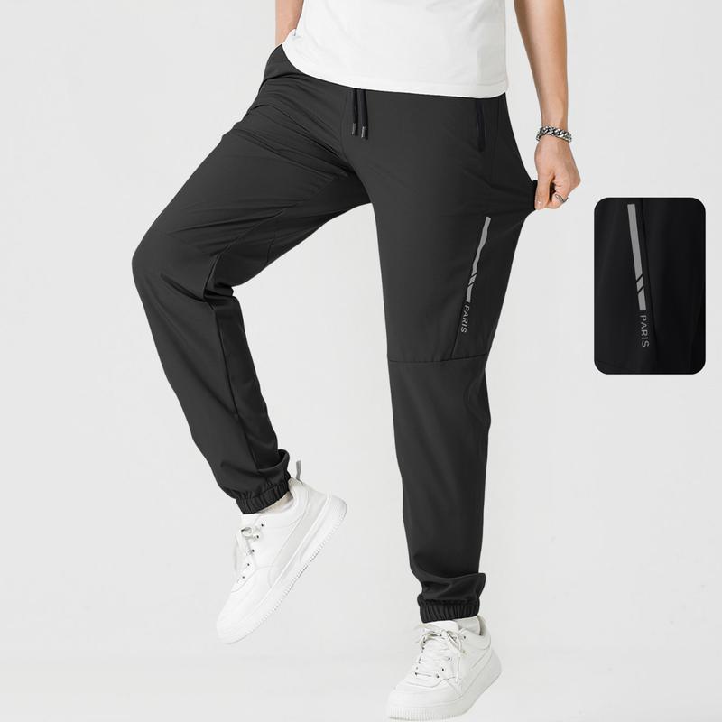 Minimalist Reflective Panel Joggers Versatile Casual & Gym Set