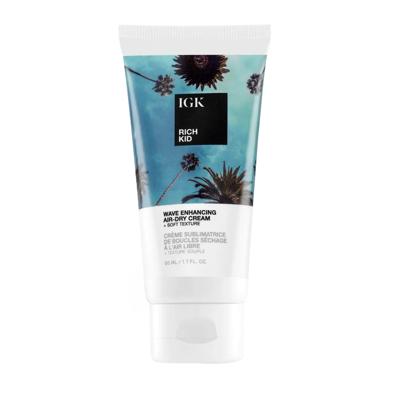IGK RICH KID Coconut Oil Air-Dry Styler Travel | Hold + Texture + Shine | Vegan + Cruelty Free | 1.7 Oz