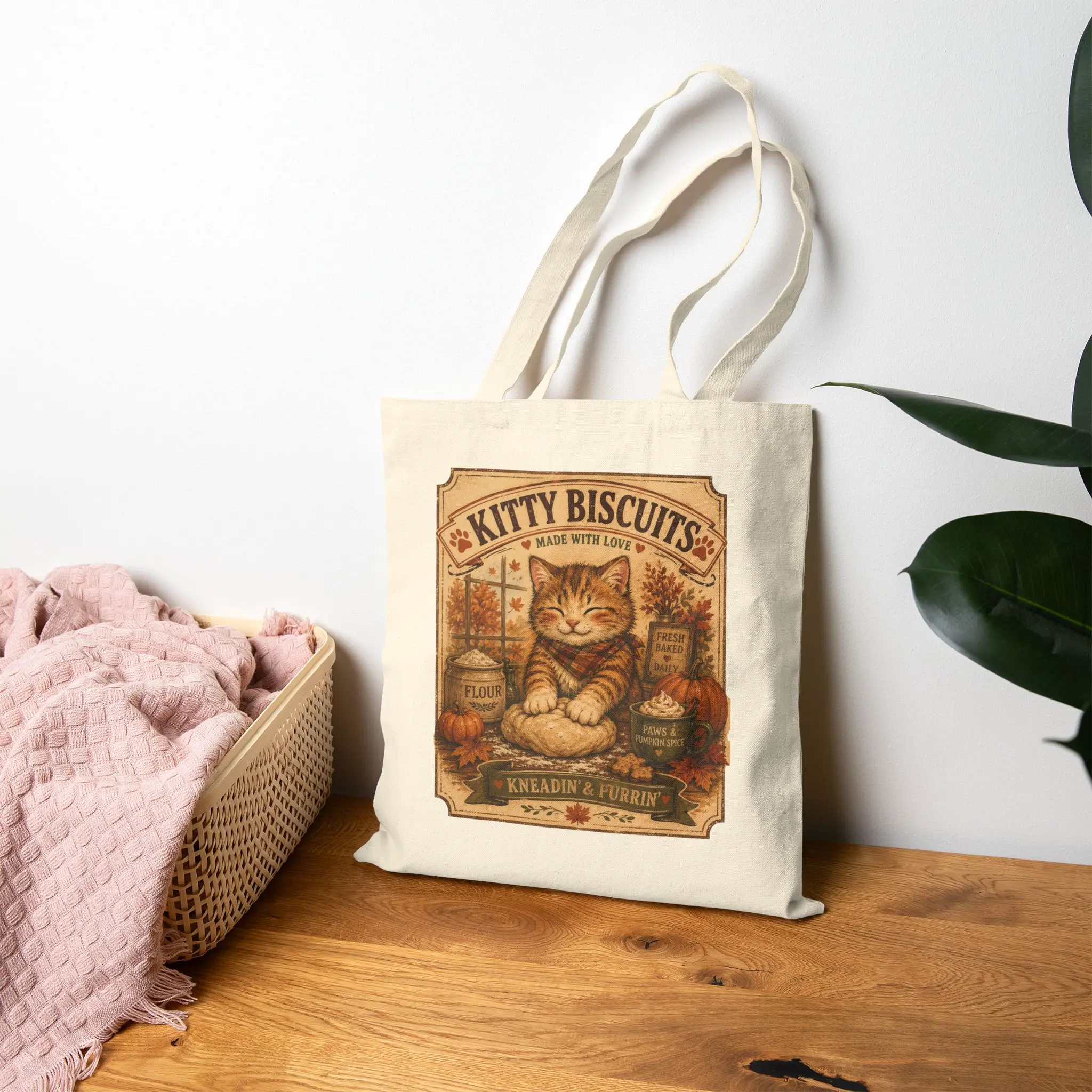 Kitty Biscuits Tote Bag