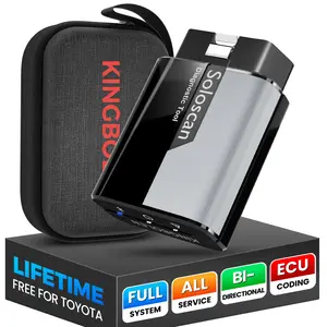 KINGBOLEN SOLOSCAN OBD2 Scanner Bluetooth for Toyota Lexus, Bi-Directional Scan Tool for iOS & Android, ECU Coding, Lifetime Free Update All System Car Diagnostic Tool with All Reset Service