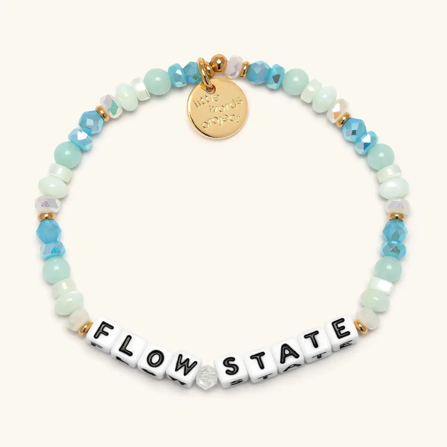 Little Words Project Unisex Intentional Worded Beaded Bracelet Set - Slow Summer, Trackable Kindness, Slow Living - 2026 Summer, Inspirational Jewelry, Bracelet Bangle, Choking Hazard Small Parts, Casual, Sequential Bracelets & Bangles