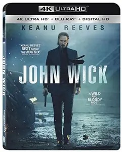 John Wick  [4K ULTRA HD BLU-RAY MOVIE] With Blu-Ray, 4K Mastering, UV/HD
