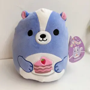 Squishmallows 2026 Easter Squad 8" Caspian the Skunk with Cake Plush Toy