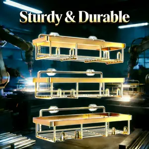 Sturdy & Durable Shower Caddy, 5 Pack Black bathroom accessories, wall organizer, No Drill Bathroom Shower Organizers With Removable Hooks, Rust Proof Shower Shelves For Inside Shower, free wall mountshower organizer