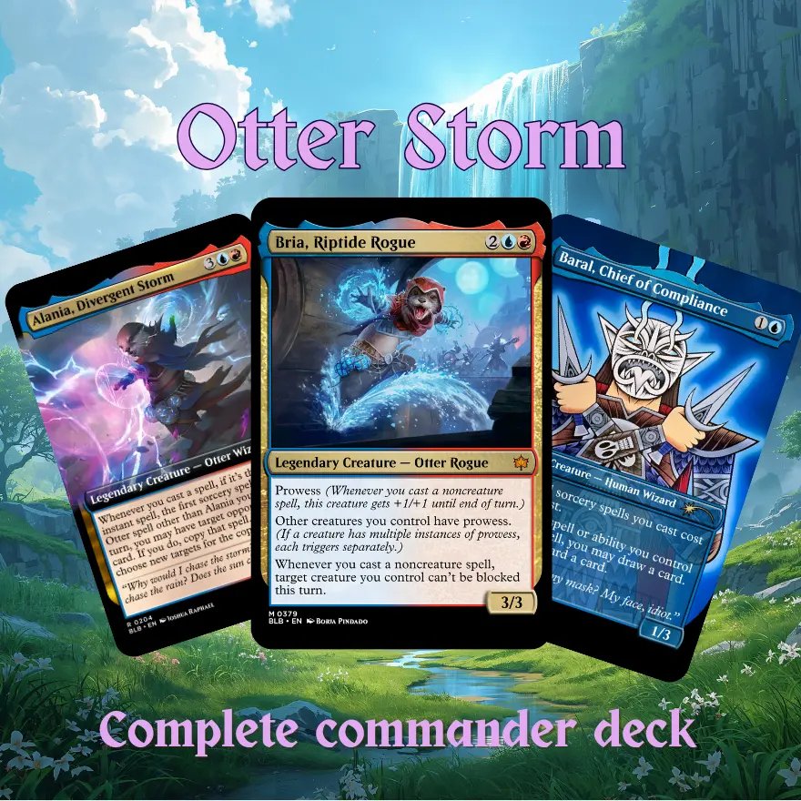mtg otter commander deck Amazon.com: Elite Otter MTG Deck - Izzet Blue Red - Modern & Pioneer Legal  - Custom Built - Magic The Gathering - MTG