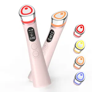 Face Lift Device – 8 in 1 Skin Tighten and Lift, LED Light Therapy for Wrinkles, Korean Skin Care, Spa-Grade Facial Massager Lift & Firm Beauty Massager (Pink)