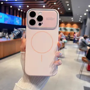 Luxury Liquid Silicone, Matte Frosted,Shockproof, Camera Lens Protection, Compatible with MagSafe for iPhone 17/16/15/14/13 Pro Max Cover