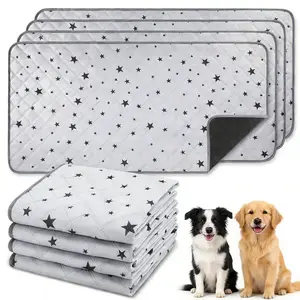 PETWOOHO Washable Puppy Pads, Pet Cage Mat Set (2 Pack), Waterproof Reusable & Anti Slip Guinea Pig Bedding Fast and Super Absorbent Pee Pad for Small Animals Rabbit Hamster Rat