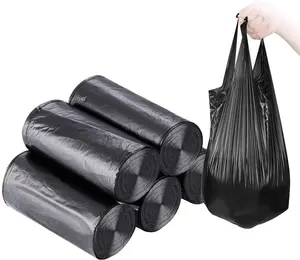 Small Trash Bags,5 Rolls 46X60 Cm 100 PCS 4 Gallon Garbage Bags, for Kitchen Bathroom Bedroom Office Use DZHJKIO
