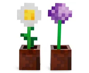 Minecraft Daisy and Allium Flower Pot Mood Lights | Set of 2