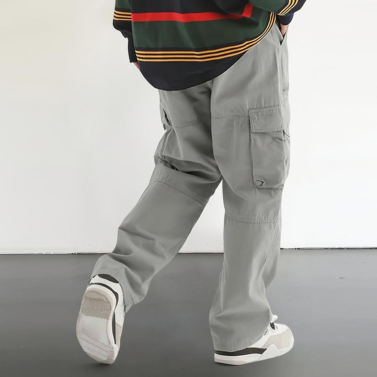 Men's work pants outdoor hiking multi-pocket practical trousers, casual style, suitable for all seasons