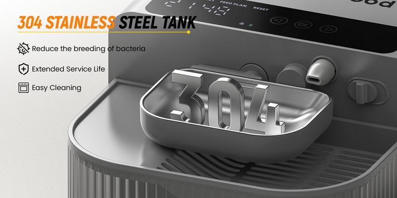 【Geoorood】Automatic Cordless Pet Water Fountain - Wastewater Separation & Filter-free, 6-Month Rechargeable Battery, Stainless Steel Bowl for Cats & Dogs, 3.5L+2L Water Tank, Auto Refill Always Fresh Water #TikTokShopJumpstartSale