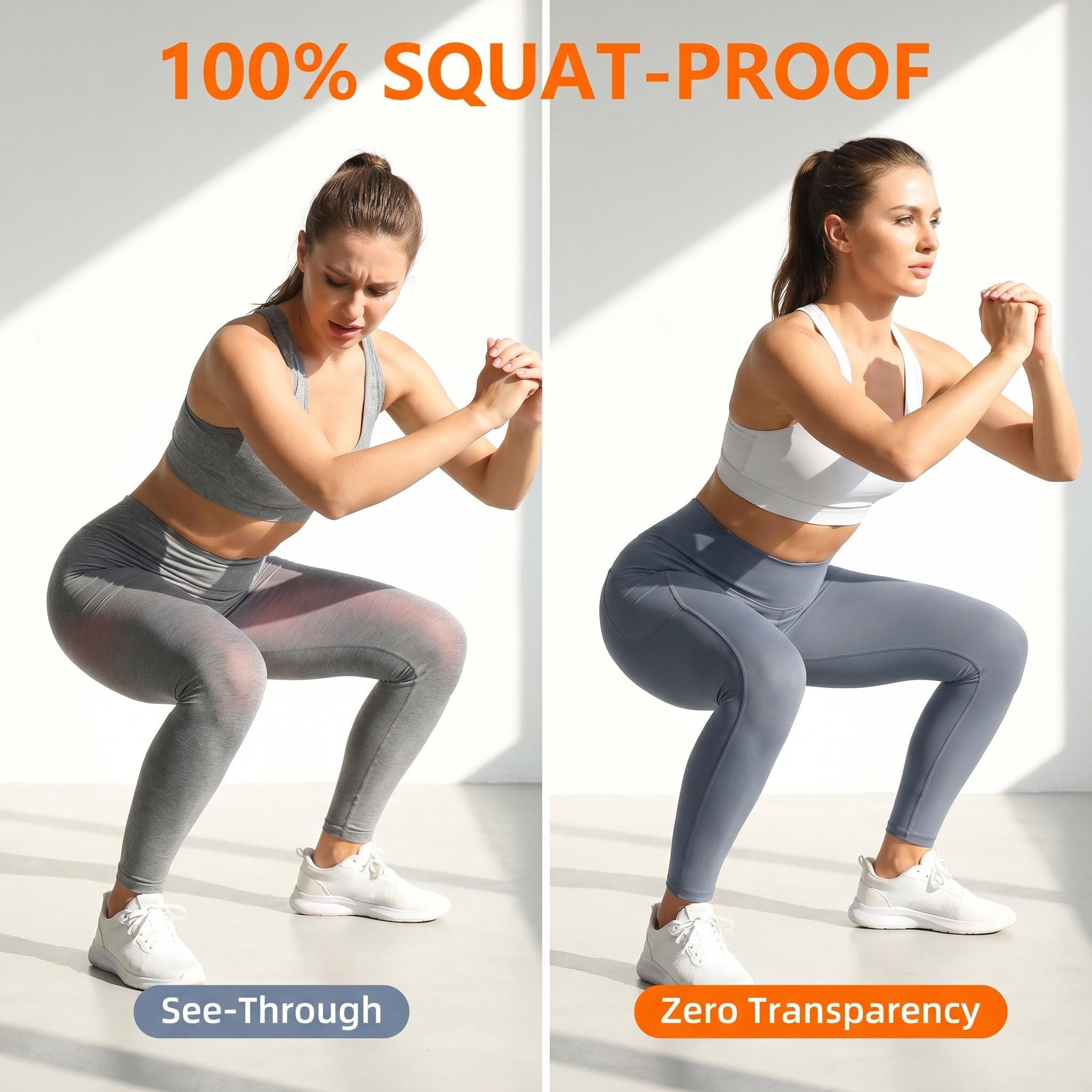 OKP Women's 5-Pack Solid High-Waist Pocket Sports Leggings - Comfy Breathable Skinny Active Gym Pants, Athleisure Fitness Pants for Yoga, All-Season Women's Clothes, Clothes For Women,clothes for back to school,first day of school outfits