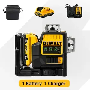 Dewalt DW089LG 3 Sides 360 Degree Vertical 12V Lithium Battery 12 Lines Laser Level Horizontal Green Meter Outdoor TOOL
