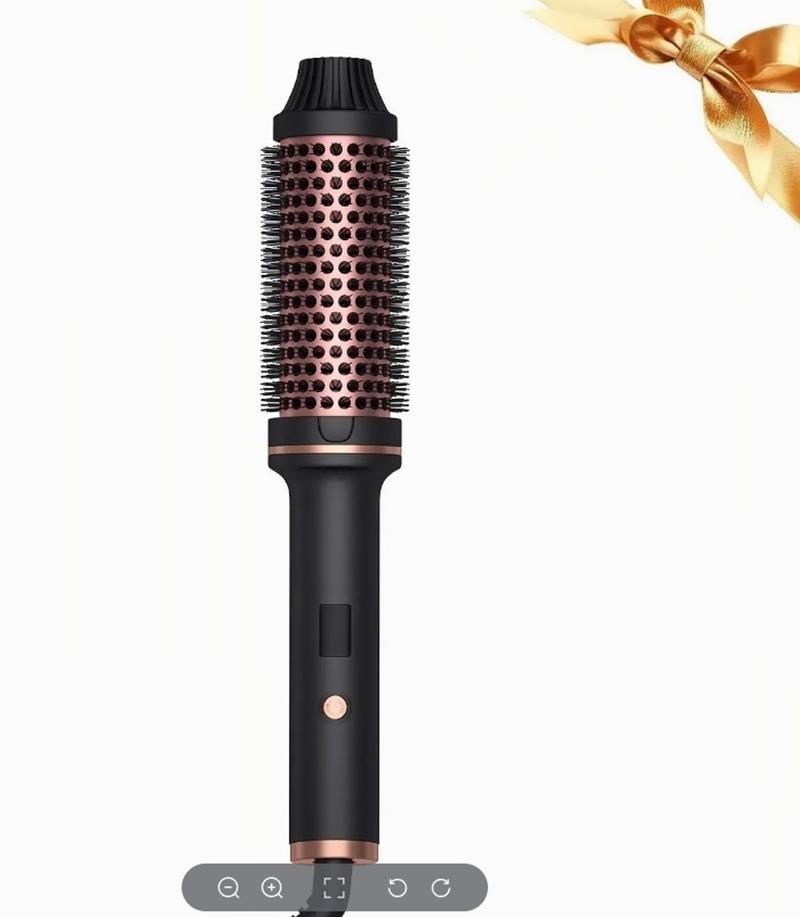 1.5 Inch Heated Round Brush with Negative Ions, 3-in-1 Curling Blowout Brush for All Hair Types