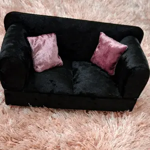Black Velvet Storage for Jewelry with Pink Velvet Pillows Elegant and Stylish Design