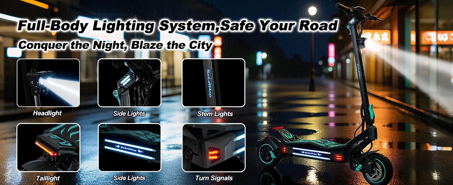 BE-3 Adult Electric Scooter 50 Miles Range 44 MPH Top Speed 60V 30Ah Battery Dual 4000W Motors 10" Pneumatic Tires Foldable Design Ideal for Commuting Fitness or Gifting TikTokShop