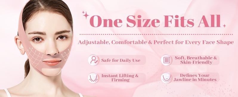 Jawline Shaper, Neck Firming Strap Facial Shaping Tool, Face Slimming & Jaw Exercise Tool, Skin Care Tools, Beauty Accessories Jawline Shaper, Neck Firming Strap Facial Shaping Tool, Face Slimming & Jaw Exercise Tool, Skin Care Tools, Beauty Accessories