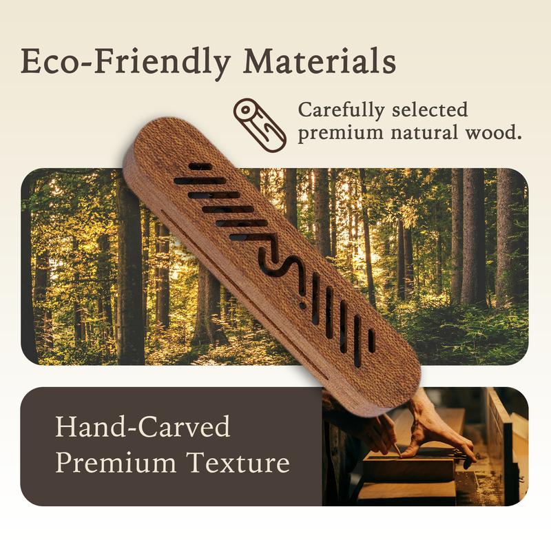 FANCYSPACE 7-in-1 Car Air Freshener Long Lasting, 3-Month Long-Lasting Old Money Style Natural Wood Car Air Freshener – Magnetic Clip, Premium Scent, Christmas Limited Gift Edition