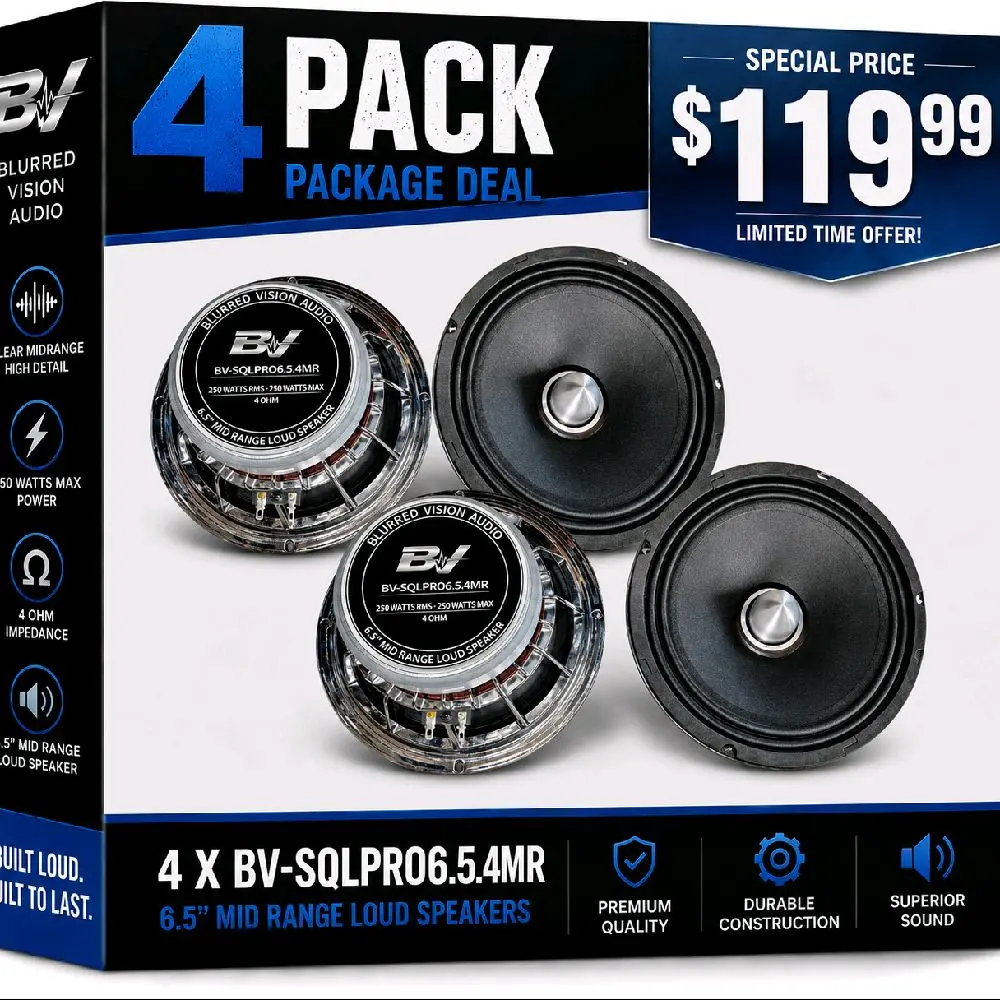 Blurred Vision Audio BV-SQLPRO6.5.4MR – 4 PACK BUNDLE DEAL