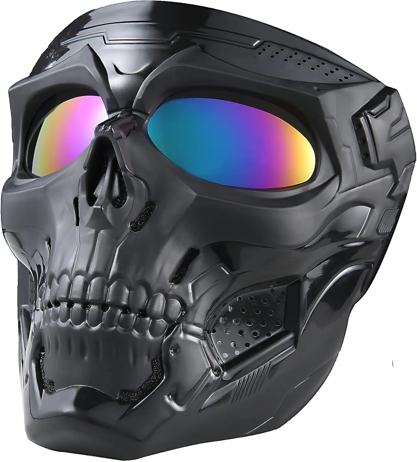 Windproof Skull Goggles with Skull Mask - Tactical Accessories for Adults, Halloween Cosplays, CS Shooting Games, Spooky Adult Cosplay Masks, Accessories Adults