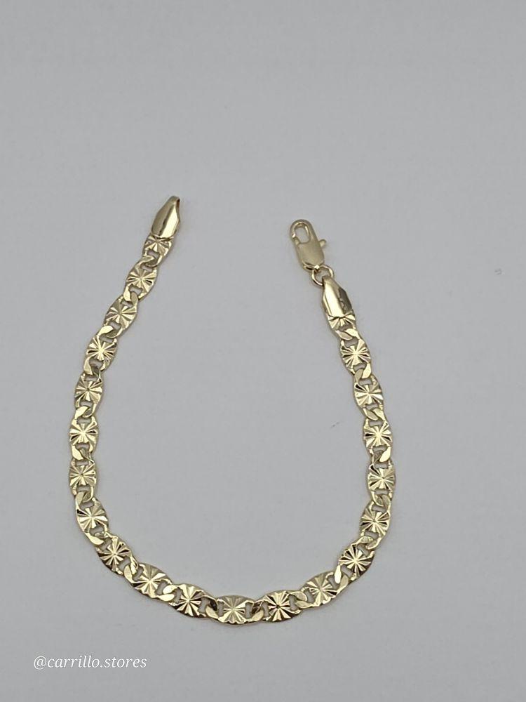 New Style  GOLD COLOR  5N Gold-Plated Fancy Design 7 ½"inches Bracelet - Elegant and Unique Appearance Trendy Jewelry