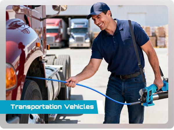 SEESII Cordless Electric Grease Gun Kit - 10000PSI 4.6 oz/min, 2 Batteries, 39.4" Hose, 90° Coupler, 3 Tips for Fast Effortless Greasing, GR01