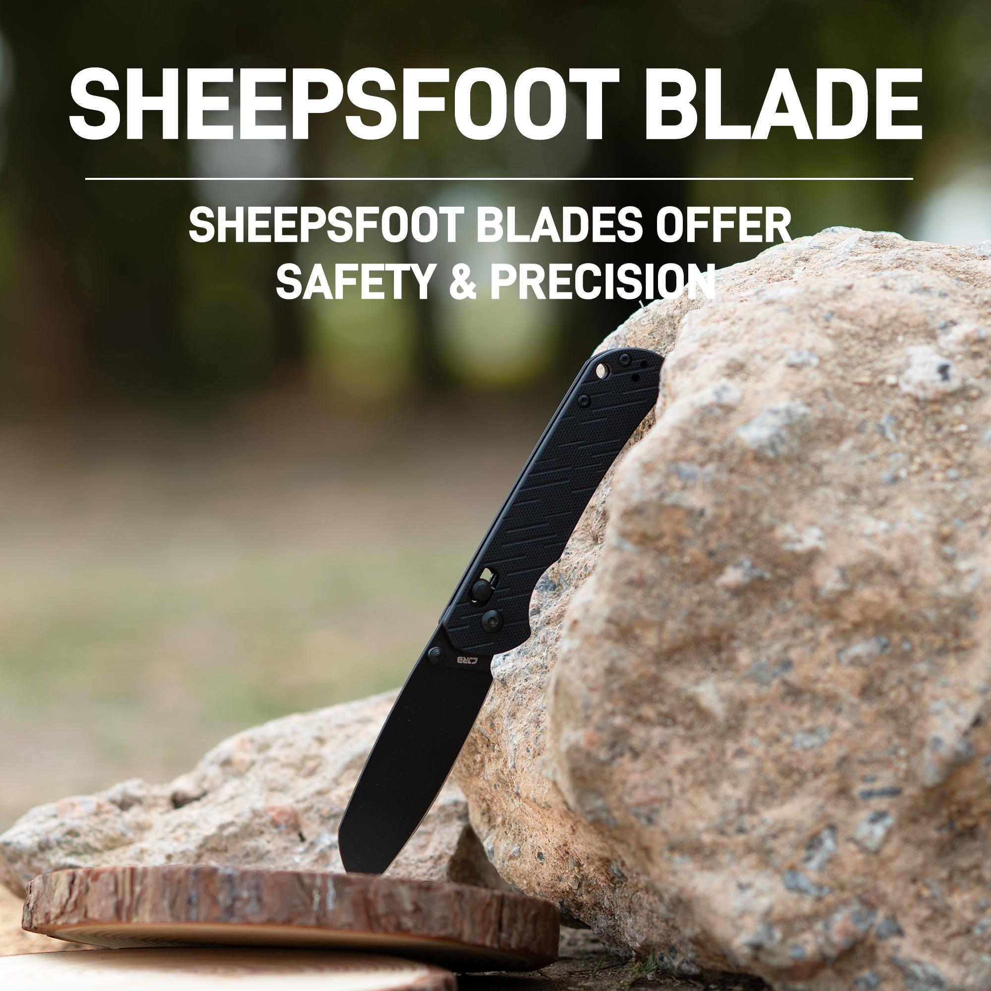 CJRB Lyrid  Survival Tools AR-RPM9 Steel Blade G10 Handle Folding Knives, Pocket Knife for Survival Equipment Set, Outdoor Survival Supplies and Survival Gear