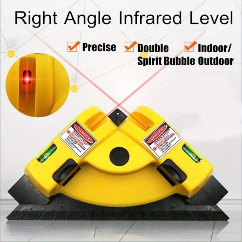 【FaddishDeal】1PC 90-Degree vertical and horizontal line projection square leveling instrument with right angles, self-leveling for precise right-angle measurement, floor installation auxiliary tools