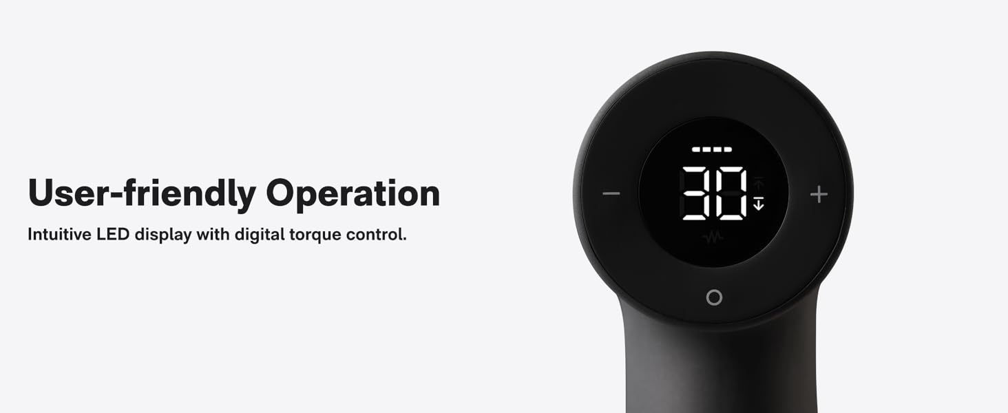 【Deals for You Days】HOTO Cordless Brushless Drill Tool Set, Variable Speed, Hidden Buckle, Unique LED Screen, Intelligent Digital Display, Safe, Exquisite & Practical, High-end Drill Kit for Home/Daily Use screwdriver Heavy Duty Hardware