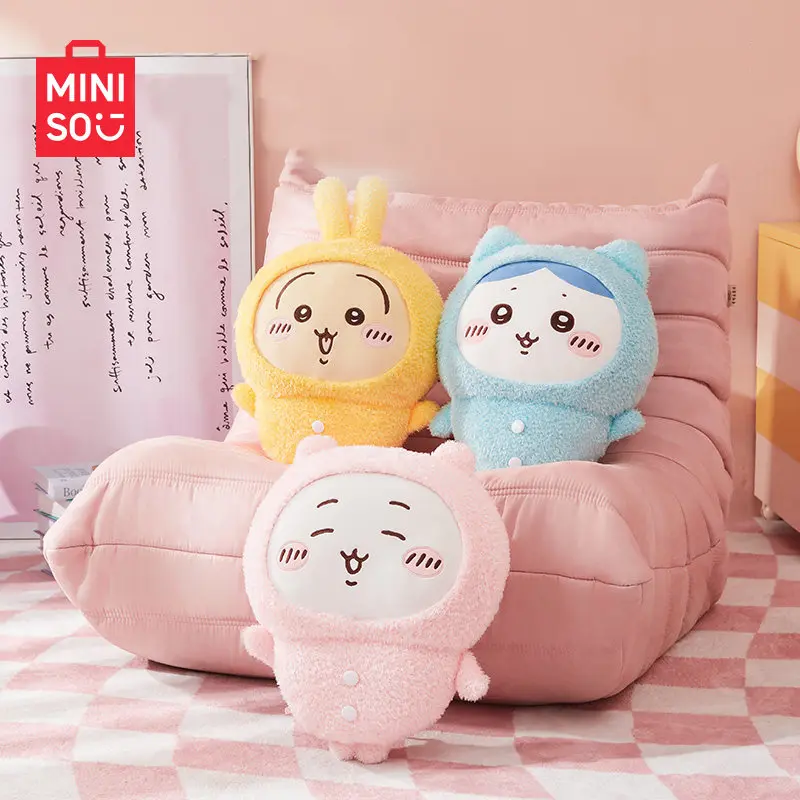 [Back to school]MINISO Genuine Large Chiikawa Plush Dolls - Kawaii Stuffed Animals, Usagi Hachiware Anime Plushies, Soft Cuddly Stuffed Plushies, Home Decor, Ideal Gift for Kids, Summer Vibes Item