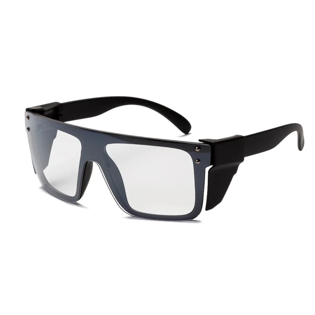 Auto-Darkening Photochromic Sunglasses Anti-Fog UV400 Shatterproof ANSI Z87.1 UKNOW Unisex UV400 Photochromic Safety Glasses with Side  main image 2