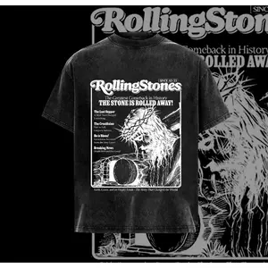Rolling Stones Resurrection Vintage Oversize T-Shirt _ Hoodie _ Tank Top, The Stone Rolled Away Christian Faith Streetwear, Jesus Apparel Christian Bible Verse Church Outfit Gym Pump Cover