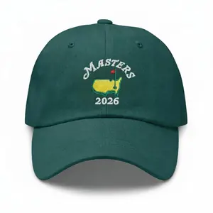 [Made-To-Order] 2026 Masters White Golf Dad Hatt, Funny Golf Lover Cap, Embroidered Classic Dad Hat