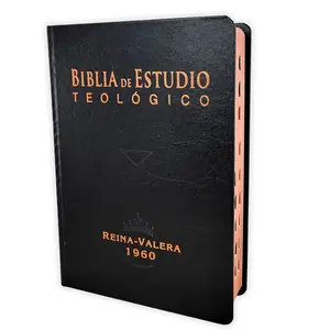Reina-Valera 1960 Theological Study Bible RV1960: Hard Cover Black with Index, 2500 Pages, 148 Concordance, 200 Maps, 200 Tables, 60 Charts