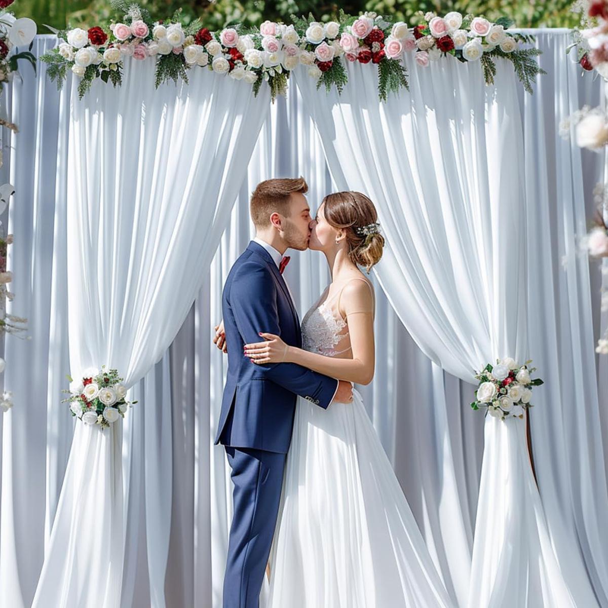 3 Set 10FTx7FT White Wrinkle-Free Wedding Backdrop Curtain -Silky Washable White Polyester Drapes for Baby Showers Birthday Parties Photography Wedding Receptions-6 Panels 5FTx7FT 3 Set 10FTx7FT White Wrinkle-Free Wedding Backdrop Curtain -Silky Washable White Polyester Drapes for Baby Showers Birthday Parties Photography Wedding Receptions-6 Panels 5FTx7FT