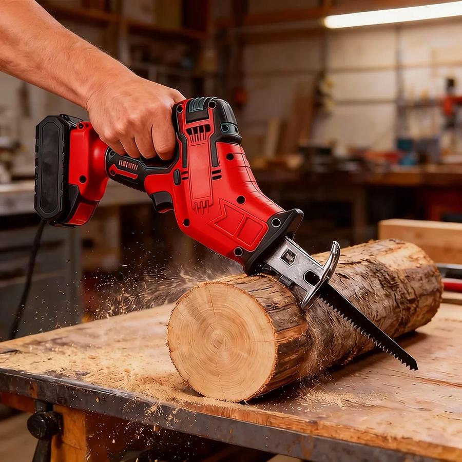 Reciprocating Saw for 36V Battery, 3 Variable Speed, Brushless Tool-Free Blade Change, 4 Saw Blades for Metal Wood PVC Cutting