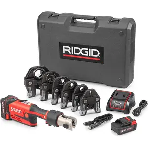Ridgid 67178 RP 351 Press Tool Kit, Battery and Charger, 1/2" - 2" ProPress Jaws