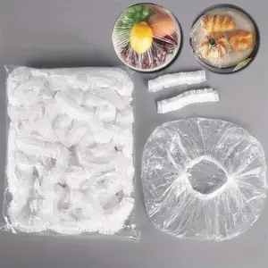 100-Count Elastic Food Covers – Stretchable and Reusable Silicone-Free Design for Bowls, Plates, and Fresh Produce Storage