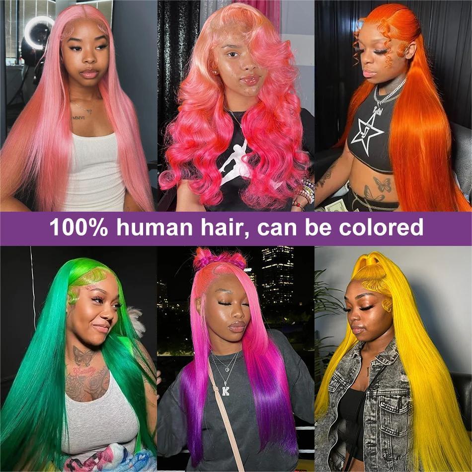 Hot Star 613 Blonde 13x6 HD Transparent Lace Frontal Human Hair Wigs Brazilian Hiar Straight and Body Wave Lace Front Human Hair Wigs 180% Density