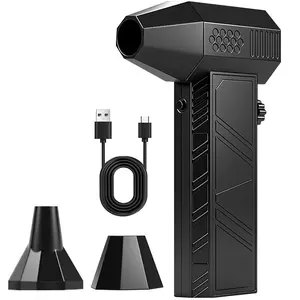 #DealsForYouDays Portable Rechargeable Jet Fan, High-Speed Mini Turbo Fan, Handheld Blower, 0.77 lbs Lightweight Design,  USB-C Fast Charging, Home Use Portable Rechargeable Fan for Car, Camping, Keyboard & Electronics Cleaning summerwins