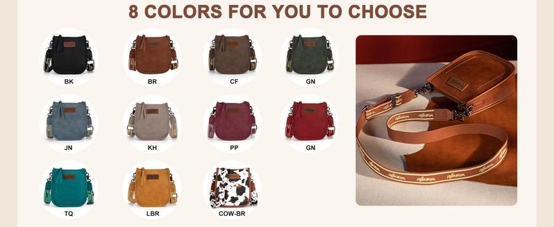 Wrangler Small Crossbody Bags for Women with Adjustable Strap
