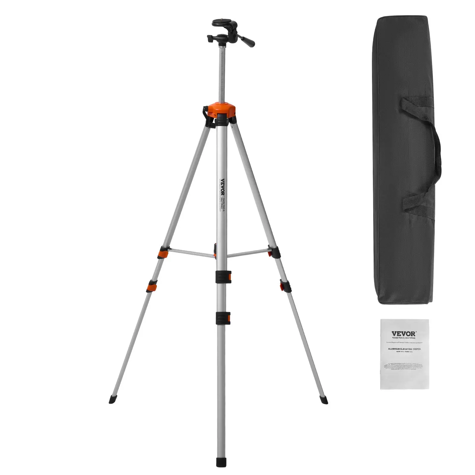 Laser Level Tripod ¼ x 20 Thread 27.36-68.11 inch Height Adjustment