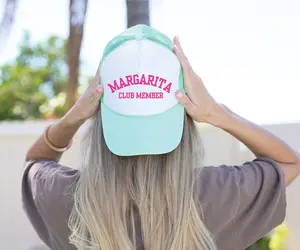Margarita Club Member-  Seafoam and White Unisex Foam Trucker Hat