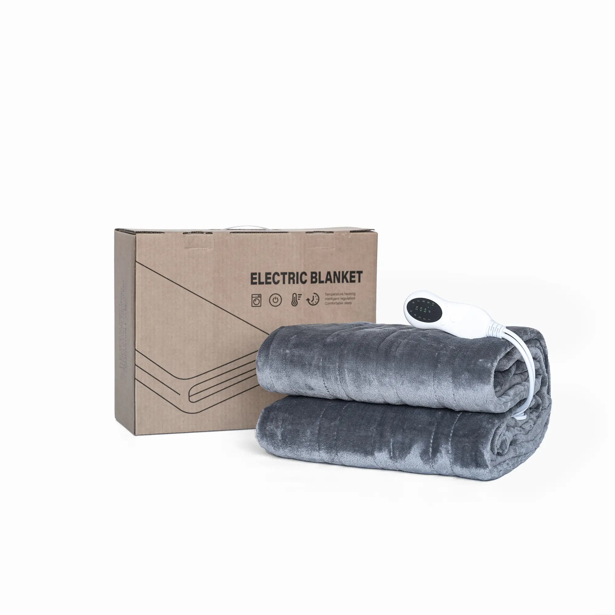 Flannel Electric Blanket - 51.18x62.99in Large Extra Thick Heatable Blanket, Adjustable Temperature Control, Anti-Scalding Overheat Safety Protection, Washable with Drip Dry Cleaning Support, Customize Settings via the Controller