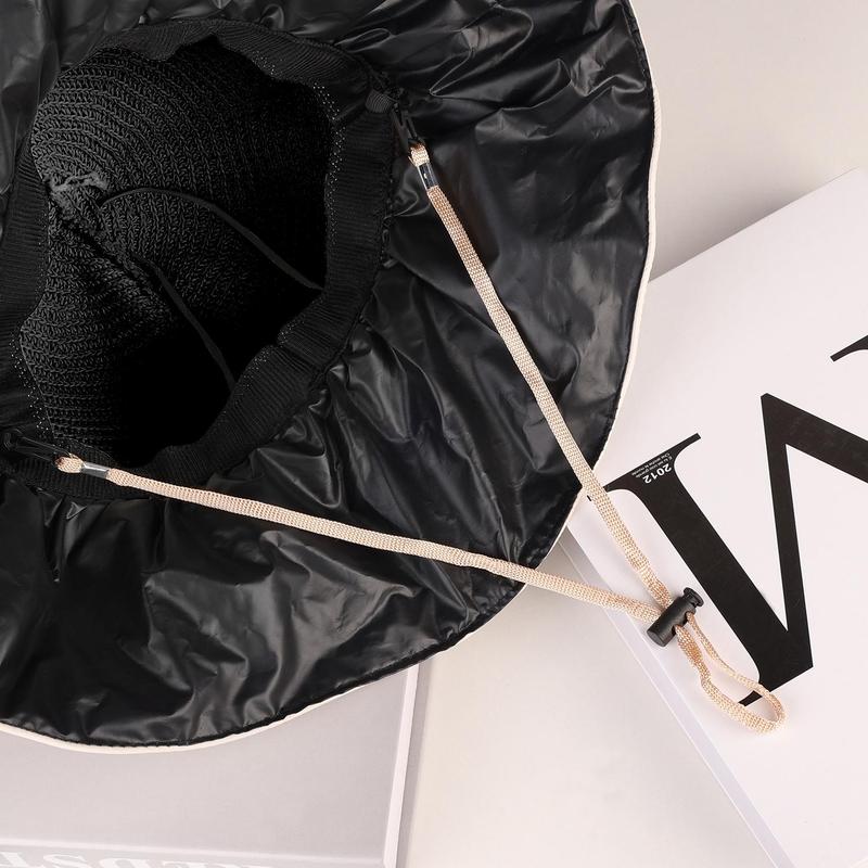 Stylish Women's Foldable Wide Brim Sun Hat  - UV Protection  Beach Hat for Outdoor Hiking, Picnics & Summer Activities, Hiking Accessory | Foldable Hat | Breathable Fabric, Camping Gear