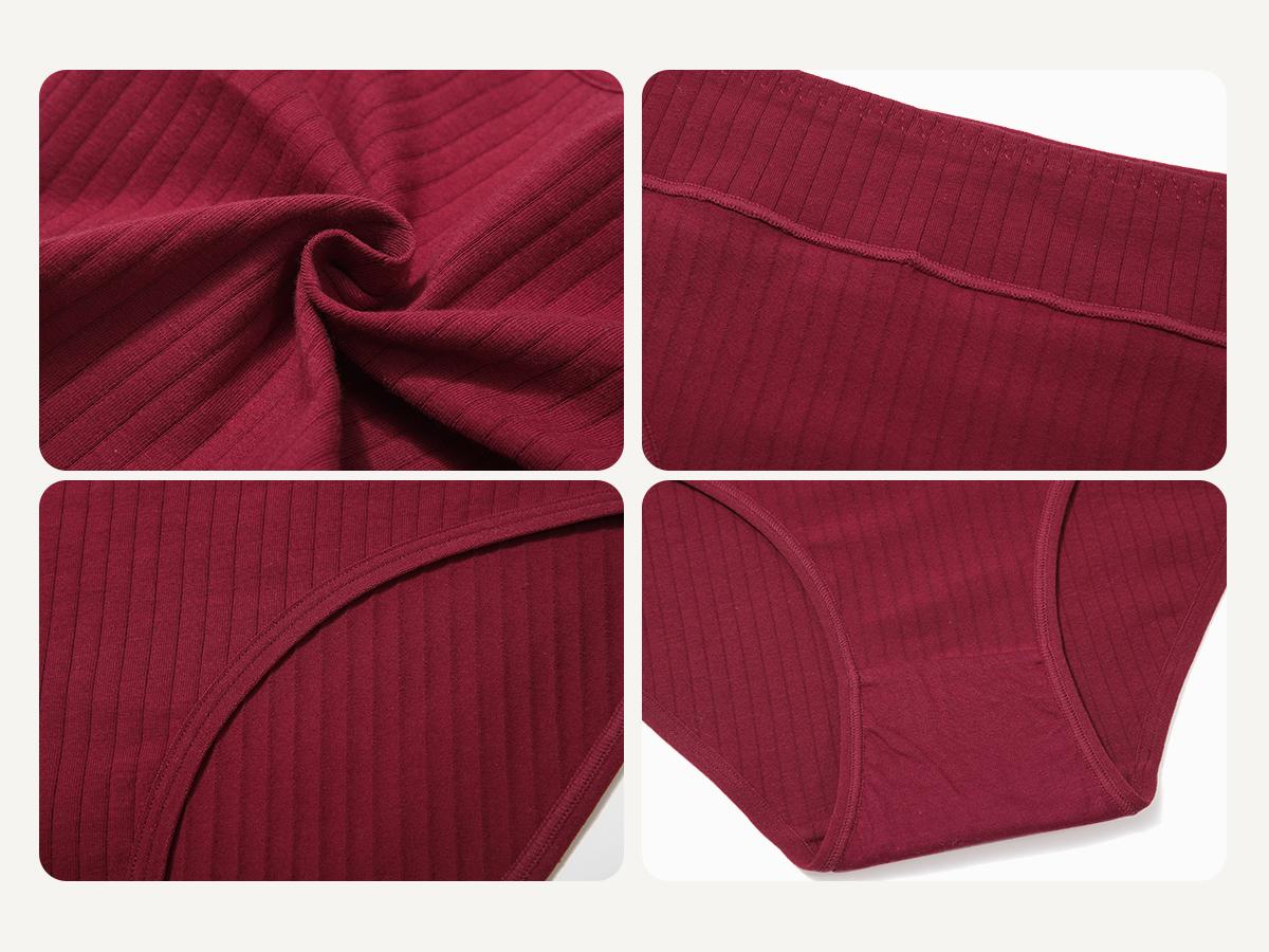 LEVAO Women’s Soft & Breathable Cotton Underwear, Mid Rise Hipster Briefs, 6 Pack Everyday Cotton Panties SpringStatements