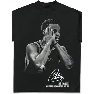 Steph Curry Night Nite Celebration T-Shirt  Vintage Basketball Graphic  Premium Quality  Shirt For M