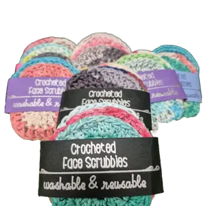 3 Pack Crocheted Face Scrubbies Machine Washable Reusable Soft for Gentle Exfoliation Ideal for Everyday Use